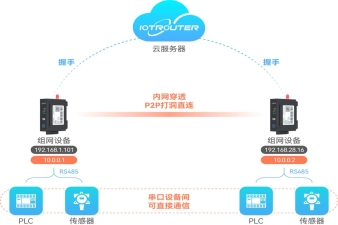 組網(wǎng)精靈-設(shè)備間異地組網(wǎng)-T100串口&infin;T100串口